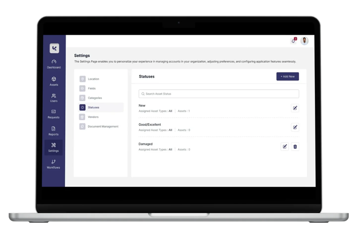 Screenshot of Kustara settings